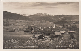 8164) EGG Mit Hangspitze Im BREGENZERWALD - KIRCHE U. HAUS DETAILS Mit Blumenwiese ALT 18.06.1942 !! - Bregenzerwaldorte