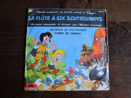 JOHAN ET PIRLOUIT DISQUE 45T LA FLUTE A SIX SCHTROUMPFS     PEYO   DUPUIS - Johan Et Pirlouit