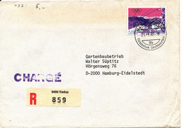 Liechtenstein Registered Cover Sent To Germany Vaduz 21-8-1980 Single Franked - Covers & Documents