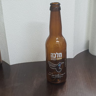 Israel-beer Bottle-malka Beer-CRAFT HOPPY WHEAT-Independence Day 2021-small Amount-(5.5%)-(330ml)-used - Bier