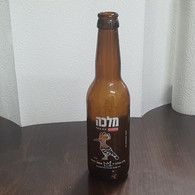Israel-beer Bottle-malka Beer-CRAFT HOPPY WHEAT-Independence Day 2021-small Amount-(5.5%)-(330ml)-used - Birra