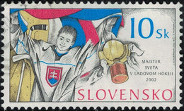 Slovaquie 2002 Oblitéré Used Champions Du Monde De Hockey Sur Glace SU - Used Stamps