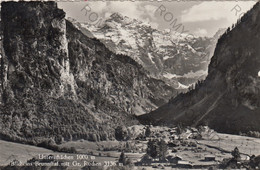 CARTOLINA  UNTERSCHACHEN M.1000,URI,SVIZZERA,BLICK INS BRUNNITAL MIT GR.RUCHEN M.3136,NON VIAGGIATA - Unterschächen