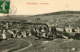 PONTARLIER VUE GENERALE 1908 - Pontarlier