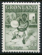 GREENLAND 1961 Sagas II: Drum Dancer MNH / **,  Michel 46 - Unused Stamps