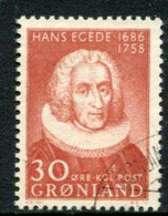 GREENLAND 1958 Egede Bicentenary Used,  Michel 42 - Oblitérés