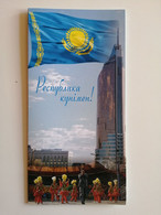 KAZAKHSTAN..DOUBLE POSTCARD..RARE!!! - Kazakistan