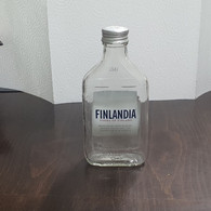 Finland-FINLANDIA-vodka Of Finland-(Hebrew Label-rite)-(alcohol-40%) (Capacity-200ml)-used Bottle - Wein