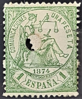 SPAIN 1874 - Canceled - Sc# 208 - 1P - Used Stamps
