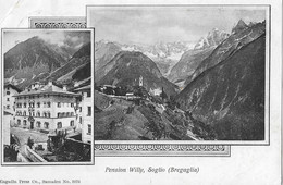 SOGLIO (Bregaglia) → Pension Willy, Mehrbildkarte Anno 1913   ►RAR◄ - Bregaglia