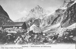 ENGELBERG → Niedersurenen Mit Schlossberg, Stempel Wirtschaft Z. Alpenrösli Niedersurenen, Ca. 1915 - Autres & Non Classés