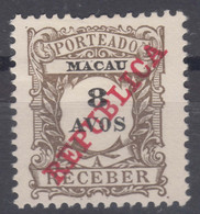 Portugal Macao Macau, Porto, Postage Due 1911 Mi#17 Mint Hinged - Unused Stamps