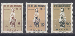 Portugal Macao Macau 1953 Mi#391-393 Mint Hinged - Ongebruikt