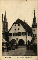 CPA AK BENFELD - Rathaus Mit Schlossgasse (452579) - Benfeld