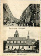 CPA AK SAARUNION - Hauptstrasse - SAARUNION - Katholische Kirche (452877) - Sarre-Union