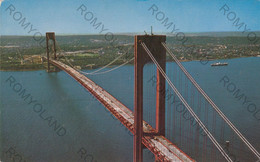 CARTOLINA  THE VERRAZANO-NARROWS BRIDGECONNECTING BROOKLYN AND STATEN ISLAND,NEW YORK,STATI UNITI,VIAGGIATA 1967 - Brooklyn