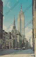 CARTOLINA  NEW YORK CITY,NEW YORK,STATI UNITI,LOOKING ALONG FIFTH AVENUE,THE EMPIRE BUILDING,VIAGGIATA 1964 - Multi-vues, Vues Panoramiques