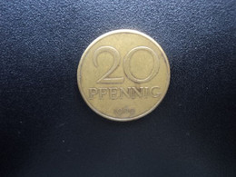 RÉPUBLIQUE DÉMOCRATIQUE ALLEMANDE * : 20 PFENNIG   1969 A     KM 11      TTB+ * - 20 Pfennig