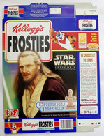 EMBALLAGE KELLOGG'S FROSTIES BOITE STAR WARS 1999 FIGURINES BUSTES STATUETTE - Objets Publicitaires