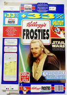 EMBALLAGE KELLOGG'S FROSTIES BOITE STAR WARS 1999 PLATEAU DE JEU COURSE DE PODS - Objets Publicitaires