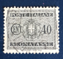 1945 -  Italia Luogotenenza - Segnatasse - 40 Cent - Usato - A1 - Strafport