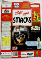 EMBALLAGE KELLOGG'S SMACKS BOITE STAR WARS 1999 FIGURINES CUILLIERES - Objets Publicitaires