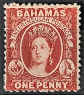 BAHAMAS 1862 - MLH - Sc# 5b - 1d - 1859-1963 Kronenkolonie