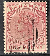 BAHAMAS 1884/90 - Canceled - Sc# 27 - 1d - 1859-1963 Crown Colony