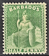 BARBADOS 1859 - MLH - Sc# 10 - 1/2d - Barbados (...-1966)