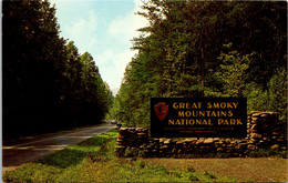 Tennessee Great Smoky Mountains Entrance Sign - Smokey Mountains
