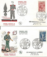 Algérie FDC YT 349/8 Œuvres Sociales De L’armée Française  Oran 30/11/57    2 Scans TB - FDC