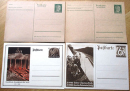DR Lot Mit 12 Ungebrauchten Ganzsachen Meist Hitler,Festpost, 1.Spatenstich, Rohrpost,Antwortkarten - Stamped Stationery