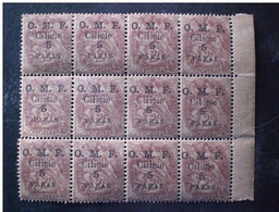 Ottoman Cilicia Rare Stamps O.M.F MNH 12 Stamps 2 Centimes Over Print 5 Paras ERROR!! $$$$ MNH - Nuevos