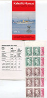 GREENLAND 1990 Queen Margarethe Definitive Complete Booklet With Cancelled Stamps. Michel  201-03, MH2;  SG  SB2 - Booklets