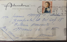 O) 1972 HONG KONG, QUEEN ELIZABETH II, AMBASSADOR HOTEL, CIRCULATED FROM KOWLOON TO MEXICO - 1941-45 Japanse Bezetting