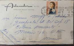 O) 1972 HONG KONG, QUEEN ELIZABETH II, AMBASSADOR HOTEL, CIRCULATED FROM KOWLOON TO MEXICO - 1941-45 Japanese Occupation