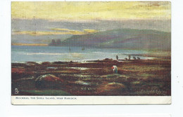 Wales Mochras The Shell Island Nr. Harlech Artist Signed Postcard Hadfield Cubley Posted 1905 - Merionethshire