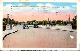 South Carolina Columbia Congaree River Bridge At Foot Of Gervais Street 1942 - Columbia