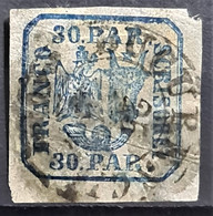 ROMANIA 1862 - Canceled - Sc# 14 - 1858-1880 Moldavia & Principality