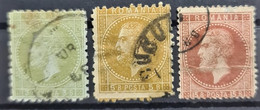 ROMANIA 1876/79 - Canceled - Sc# 60, 61, 64 - 1858-1880 Moldavia & Principality