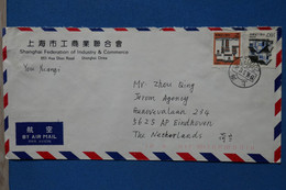 Z1 CHINA BELLE LETTRE 1996 VOYAGEE   SHANGHAI  POUR  HOLLAND +   +AFFRANCHISSEMENT PLAISANT - Other & Unclassified