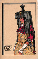 Illustrateur Géo Fourrier - St-trivier - Jeune Femme En Chapeau Bressan - Fourrier, G.
