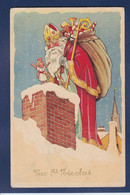 CPA Saint Nicolas Père Noël Santa Claus Nicolo Circulé - Nikolaus