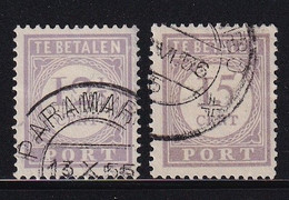 Dutch Surinam 1913, Nvphnr 24-25 Vfu. Cv 5 Euro - Suriname ... - 1975