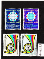 44AB33 UNO GENF 1976 MICHL 58/61 Gestempelt Siehe ABBILBUNG - Usados