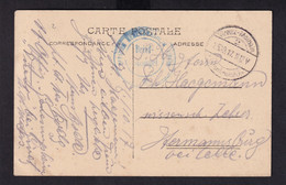 DDAA 088 - Carte-Vue En Feldpost VIREUX MOLHAIN (Frankreich) 1917 - Cachet Bleu Offizier GENESUNGSHEIM VIREUX - 1. Weltkrieg 1914-1918