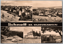 Masserberg Schnett - S/w Mehrbildkarte 2   Großbildkarte - Masserberg