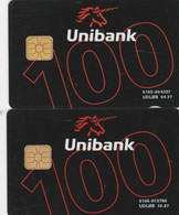 Denmark, DD 085a And 085b, Unibank Betalingsservice, Only 5000 Issued, 2 Scans. - Danemark