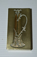 PLAQUE BRONZE MATRICE PLAQUE IMPRIMERIE EAU FORTE LITHOGRAPHIE VASE ART NOUVEAU - Stempel & Siegel