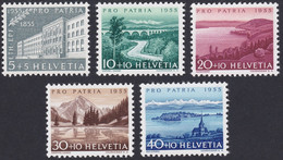 Delcampe - SUISSE, 1955, Pro Patria (Yvert 562 Au 566) - Ongebruikt
